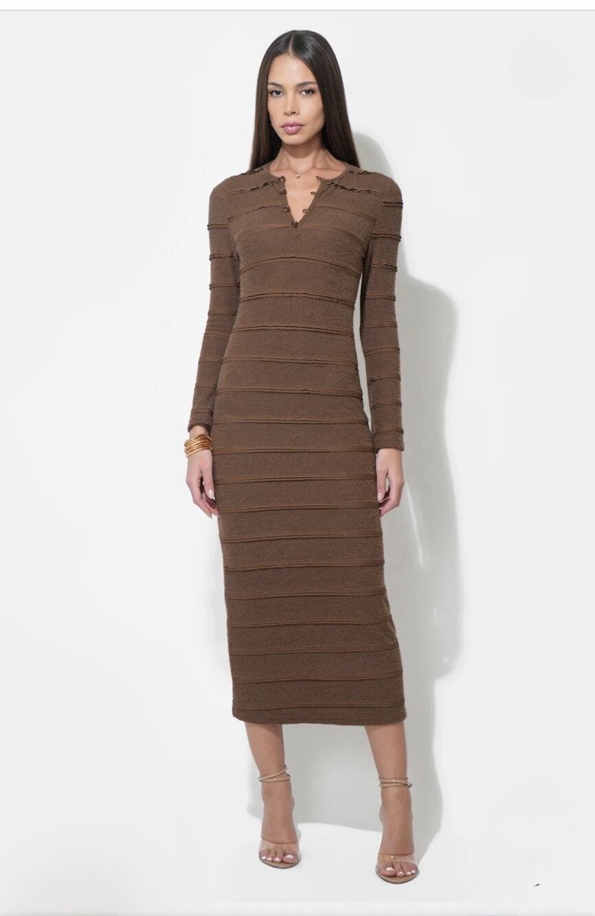 NWT $110 Adelyn Rae VALERIE KNIT MIDI DRESS Size Small